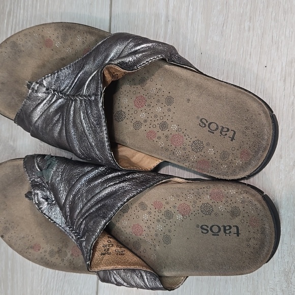 Taos Footwear Women Gift 2 Loop Toe  Comfort Sandals Shoes Slide Sz 8 - Picture 6 of 13
